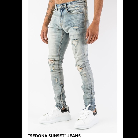 distressed skinny jeans mens